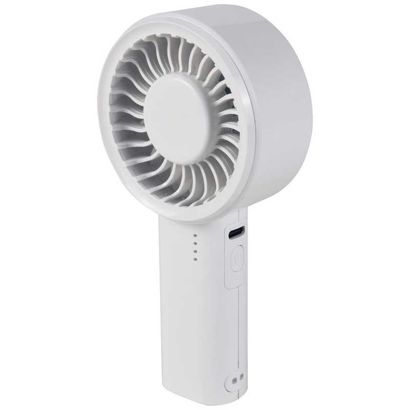 テクノス TEKNOS ミニハンディファン 大風量 ホワイト HF-2020U-W