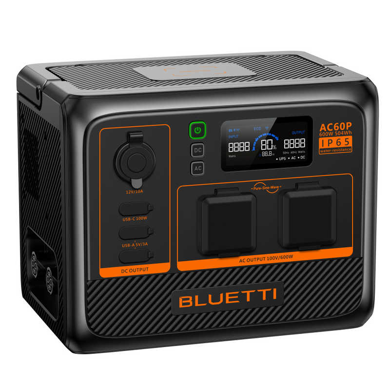 ブルーティ BLUETTI 小型ポータブル電源 504Wh 600W 防水防塵モデル AC60P