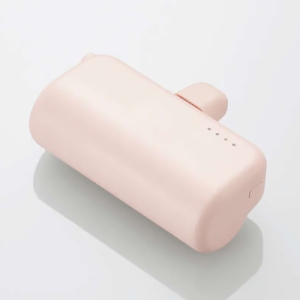 エレコム ELECOM 直挿しモバイルバッテリー(Lightning/5000mAh) ピンク  DE-C59L-5000PN