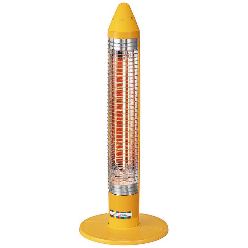 コイズミ KOIZUMI 遠赤電気ストーブ グラファイトヒーター サクラクレパスコラボ 600W 2段階切換 やまぶきいろ KKS-06253-D