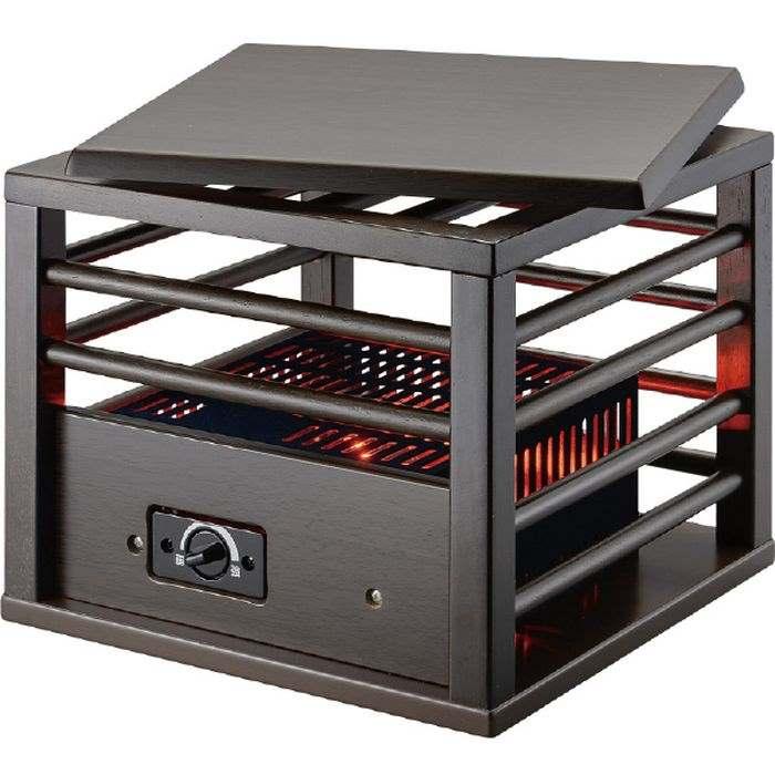 メトロ電気工業 METRO 一人用こたつ 天板付き コンパクト 速暖コルチェヒーター 無段階温度調節 ブラック MPQ-102B-B