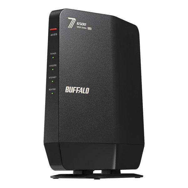 バッファロー BUFFALO 無線LANルーター Wi-Fi 7 デュアルバンド プレミアムモデル 5764+688Mbps ブラック WSR6500BE6P-BK