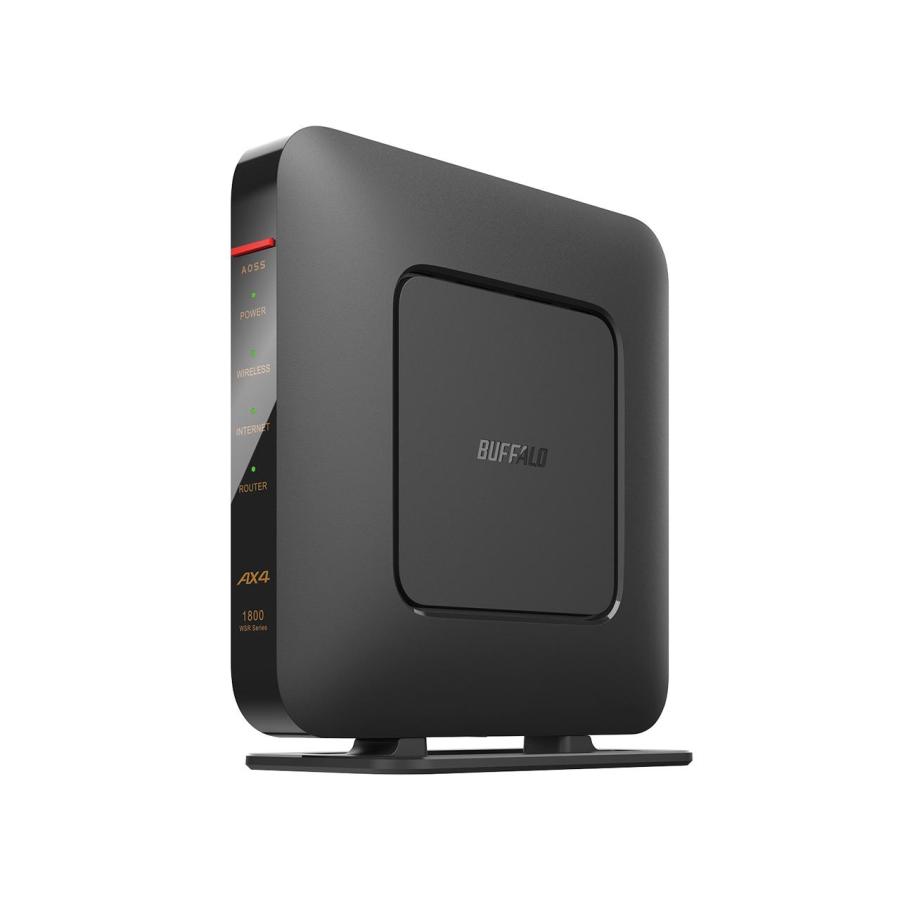 バッファロー BUFFALO 無線LANルーター Wi-Fi 6 1201+573Mbps ブラック WSR-1800AX4P-BK