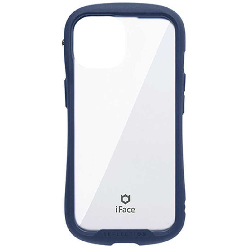 アイフェイス iFace HAMEE ［iPhone 15/14/13専用］iFace Reflection強化ガラスクリアケース iFace ネイビー 41-983324