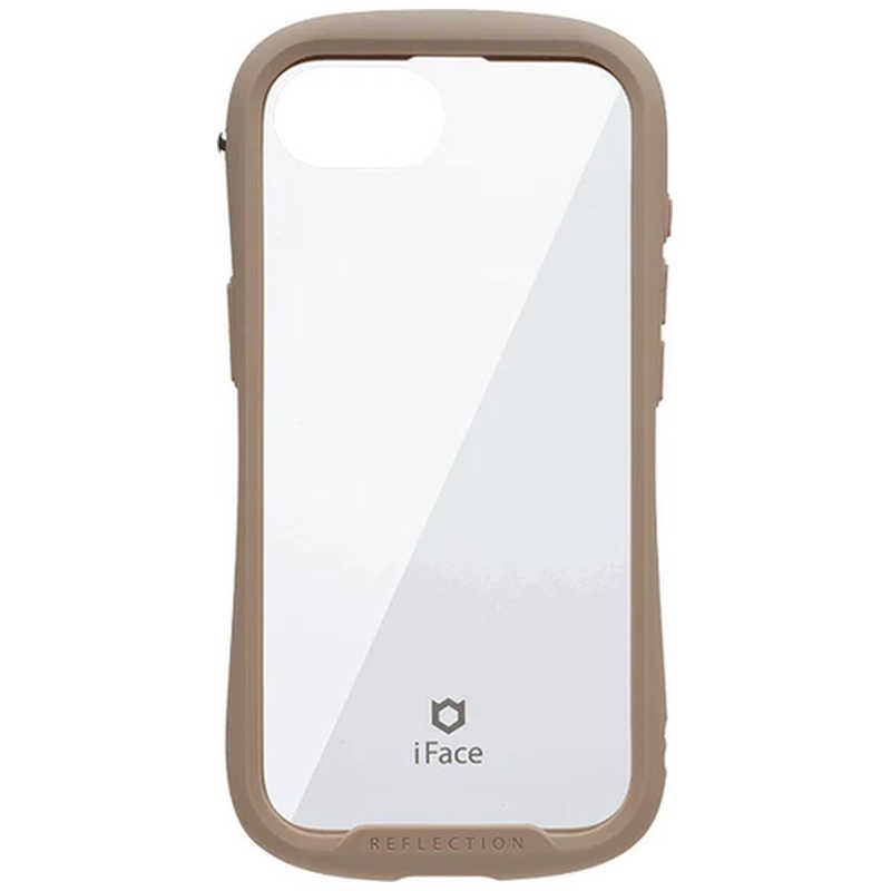 アイフェイス iFace HAMEE iPhone 16e iFace Reflection強化ガラスクリアケース iFace ベージュ 41-988534