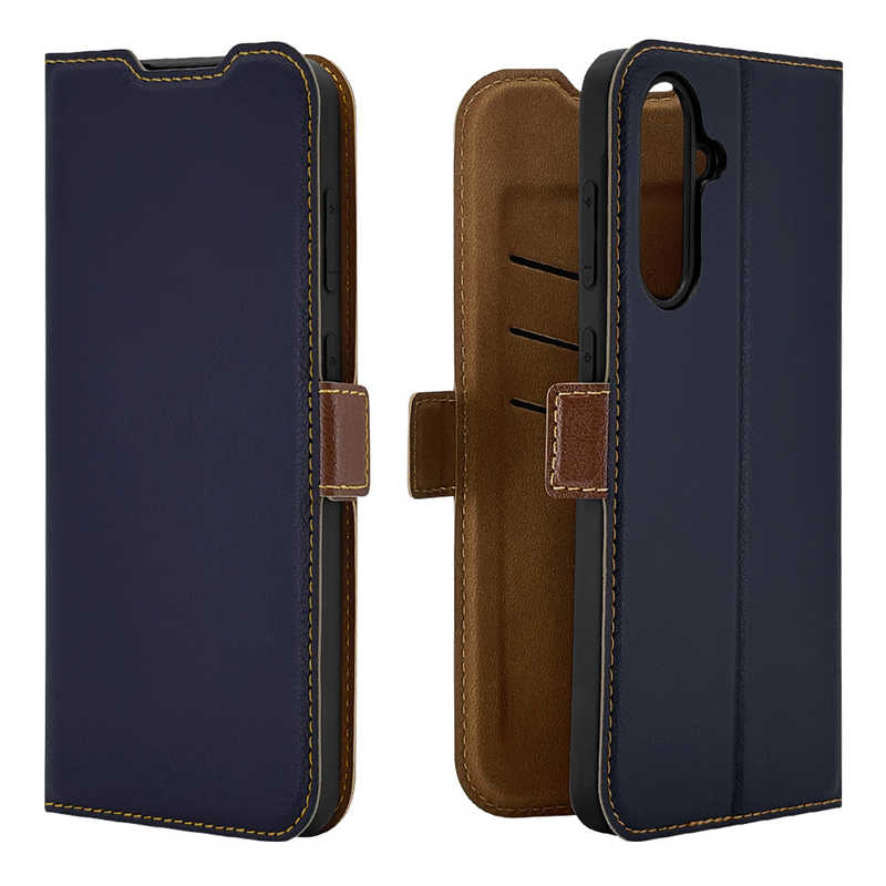 ラスタバナナ RastaBanana Galaxy A36 5G(SC-54F)用 薄型手帳サイドマグネットケース ネイビー＊ブラウン 8452GA36BSMNVB