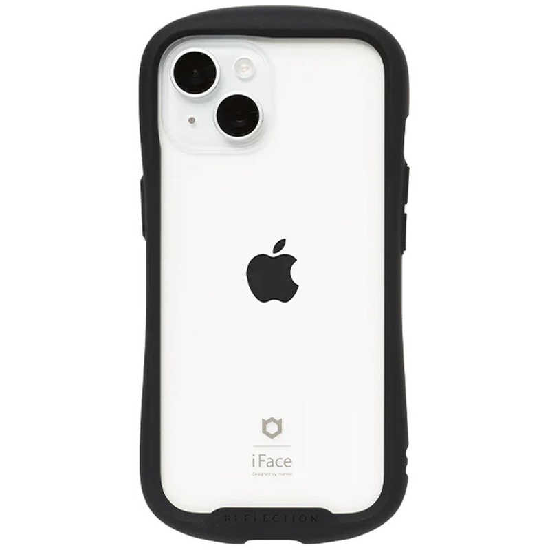ハミィ HAMEE [iPhone 15 専用]iFace Reflection強化ガラスクリアケース iFace ブラック 41-959039