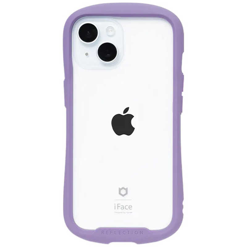 ハミィ HAMEE iPhone 15用ガラスケース iFace Reflection パープル 41-959114