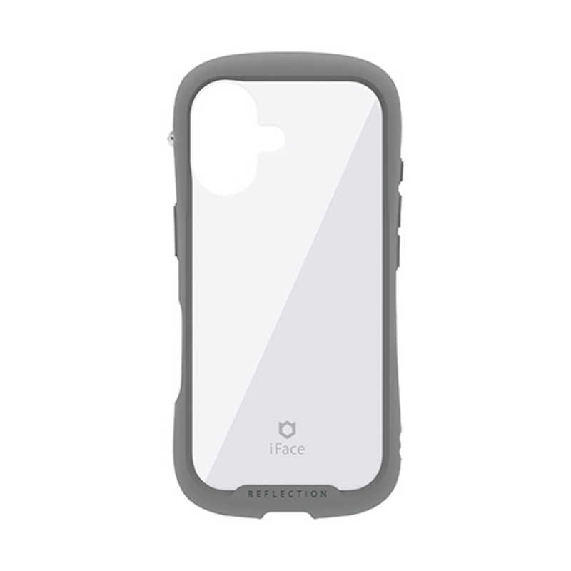 ハミィ HAMEE iPhone17用 強化ガラスクリアケース IFACE REFLECTION グレー 41-182882
