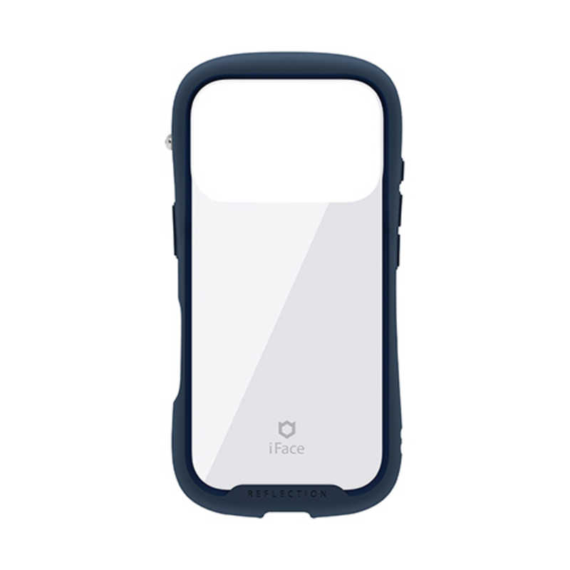 ハミィ HAMEE iPhone 17Pro用強化ガラスクリアケース iFace Reflection ネイビー 41-182950