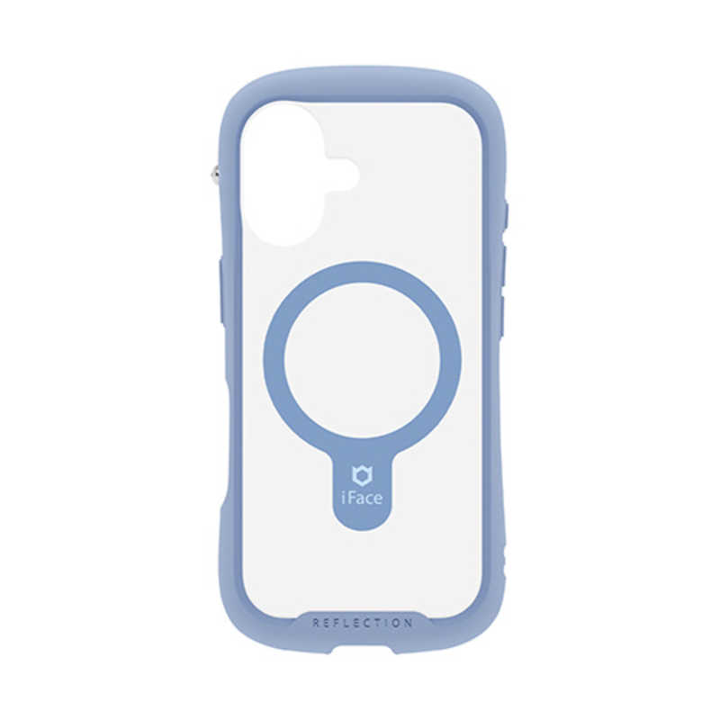 ハミィ HAMEE iPhone17用 MAGSYNQ強化ガラスクリアケース IFACE REFLECTION ペールブルー 41-183186