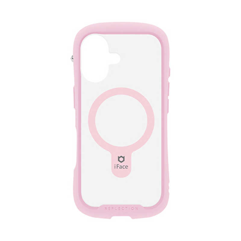 ハミィ HAMEE iPhone17用 MAGSYNQ強化ガラスクリアケース IFACE REFLECTION サクラピンク 41-183193