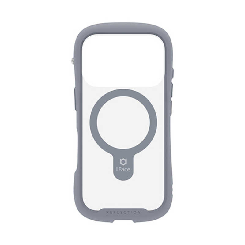 ハミィ HAMEE iPhone 17Pro用Magsynq強化ガラスクリアケース iFace Reflection グレー 41-183216
