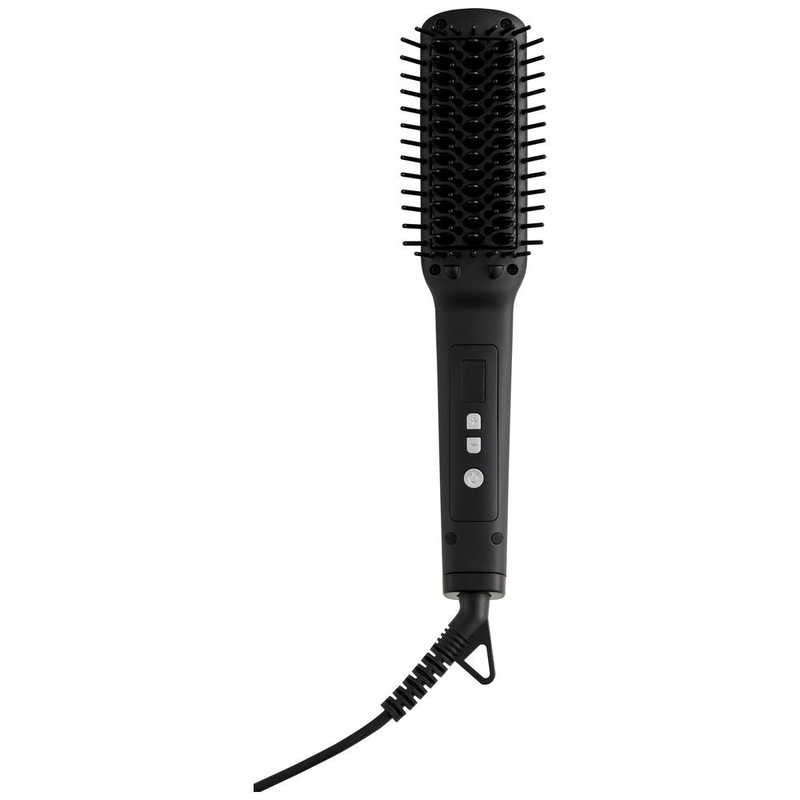 サロニア SALONIA ストレートヒートブラシ スリム 100℃～210℃ 海外対応 交流(コード)式 ブラック SL-012BKS