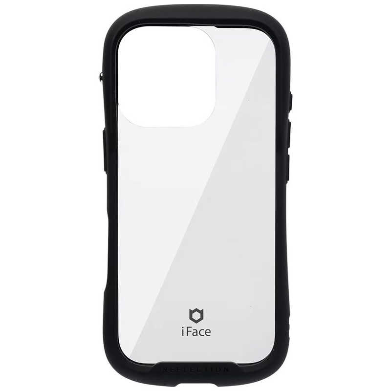 ハミィ HAMEE iPhone 16 Pro用強化ガラスクリアケース IFACE REFLECTION ブラック 41-979679