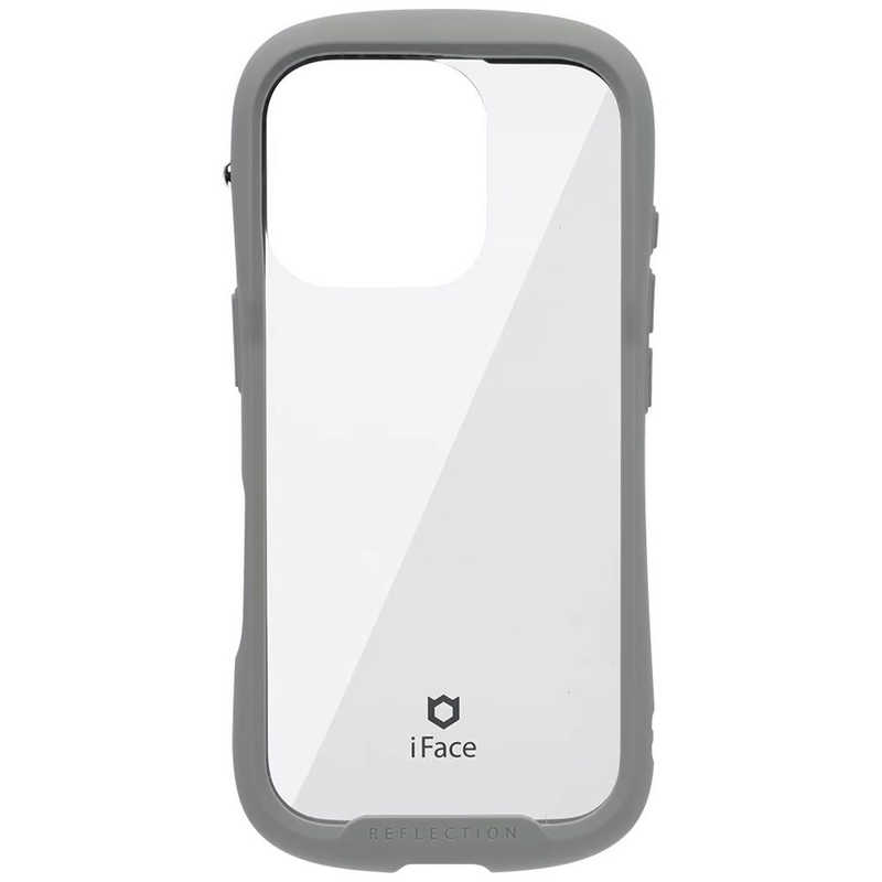 ハミィ HAMEE iPhone 16 Pro(6.3インチ) iFace Reflection強化ガラスクリアケース iFace グレー 41-979686