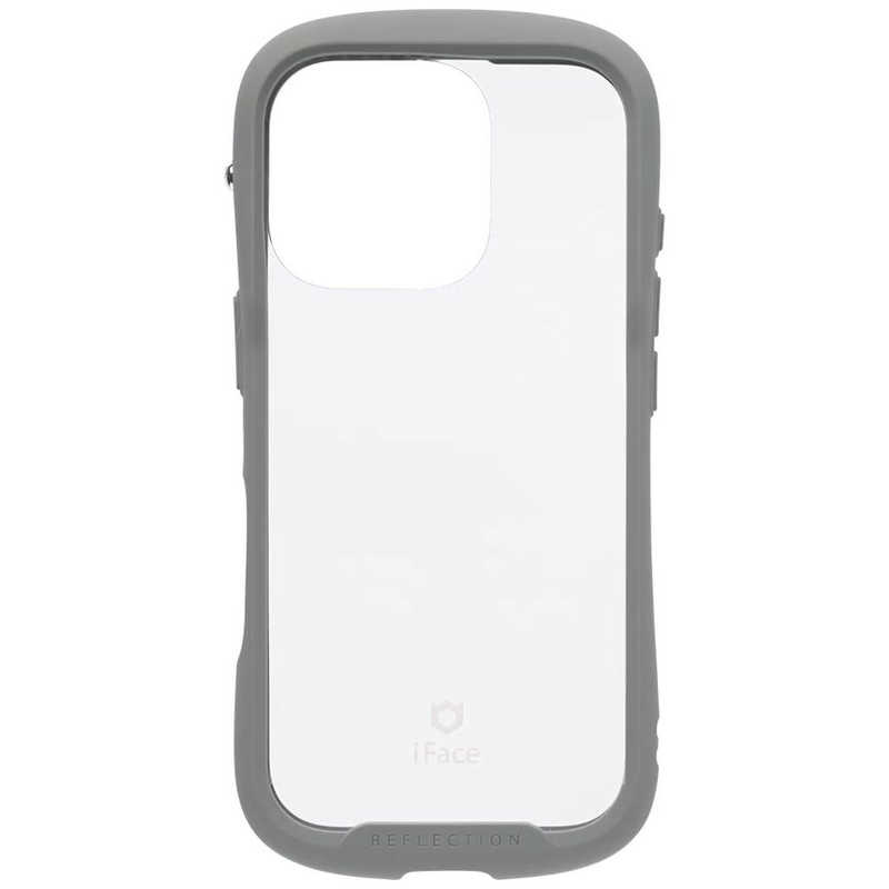 ハミィ HAMEE iPhone 16 Pro用強化ガラスクリアケース IFACE REFLECTION FROST グレー 41-979983
