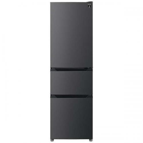 シャープ SHARP 冷蔵庫 317L 右開き 3ドア マットグレー SJ-PT32P-H