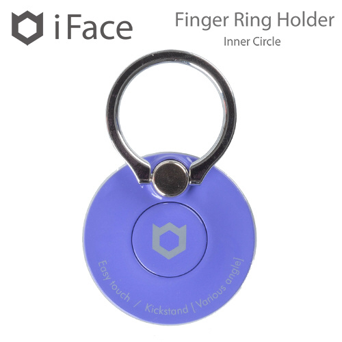ハミィ HAMEE iFace Finger Ring Holder インナーサークルタイプ パープル 41-1957-808542