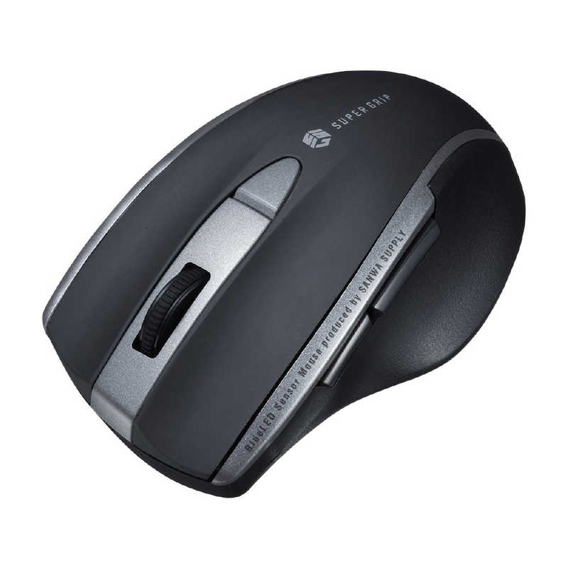 サンワサプライ Sanwa Supply 静音BluetoothブルーLEDマウス(5ボタン) ブラック MA-BTBL167BK