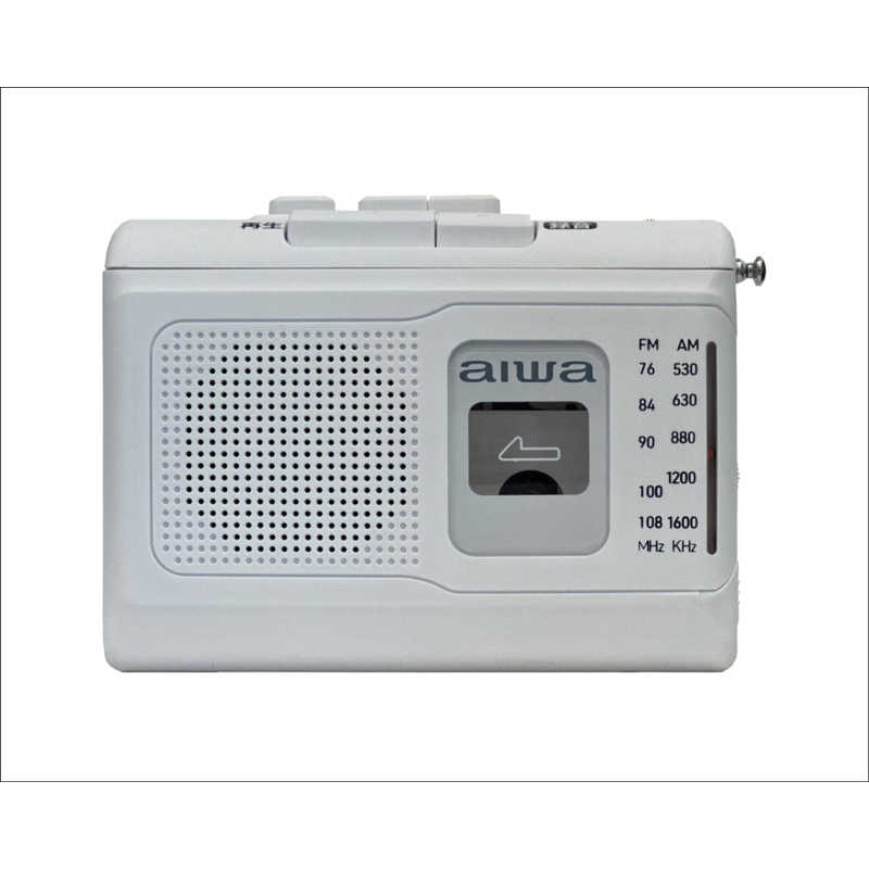 aiwa ポータブルラジオカセットレコーダー GAA4-PCR0001-WH