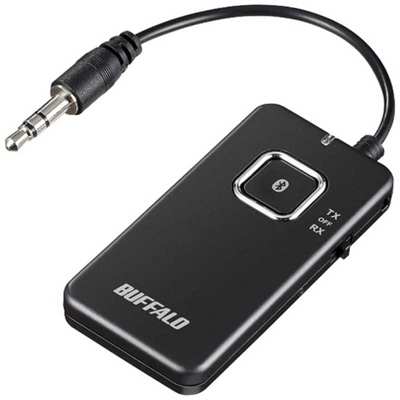 BUFFALO Bluetoothオーディオトランスミッター&レシーバー 低遅延対応モデル ブラック BSHSBTR500BK