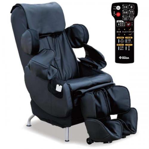 ファミリーイナダ FAMILY INADA マッサージチェア 姿勢調整ストレッチ搭載 CALABO-PB ブラック AIC-P300-B (大型配送対象商品/配達日・時間指定不可/沖縄および離島対応不可)