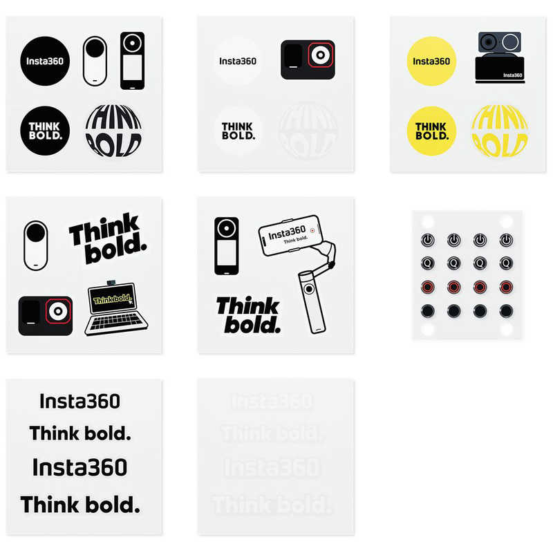 Insta360 X5 ボタンステッカーセット CINSEAVR
