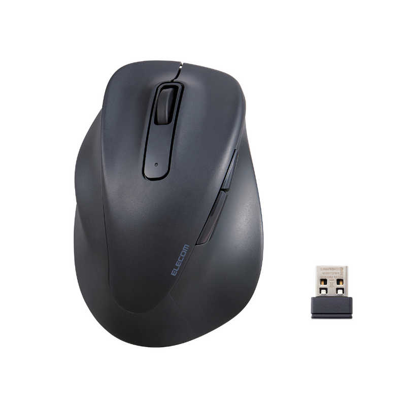 エレコム ELECOM 静音 2.4GHz無線マウス EX-G 5ボタン Sサイズ(左手用) ブラック M-XGS31DBSKBK