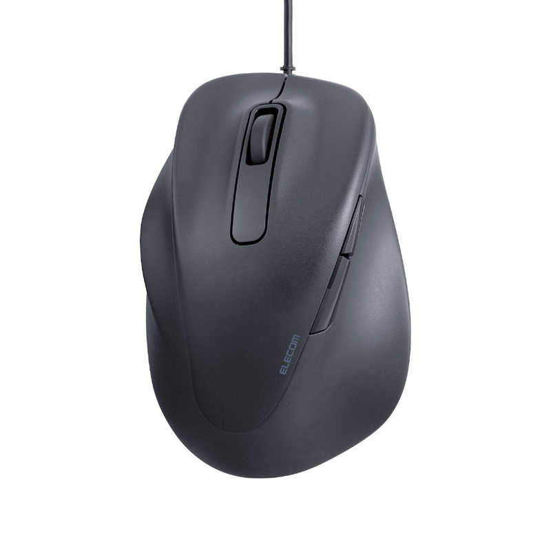 エレコム ELECOM 静音 有線マウス EX-G 5ボタン XLサイズ(左手用) ブラック M-XGXL31UBSKBK