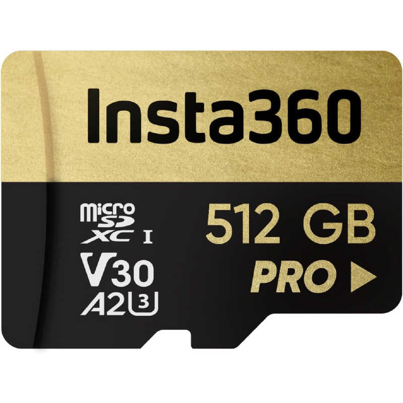 Insta360 512GB microSDXC UHS-I U3 V30 A2 ［Class10 / 512GB］ CINSBAVM