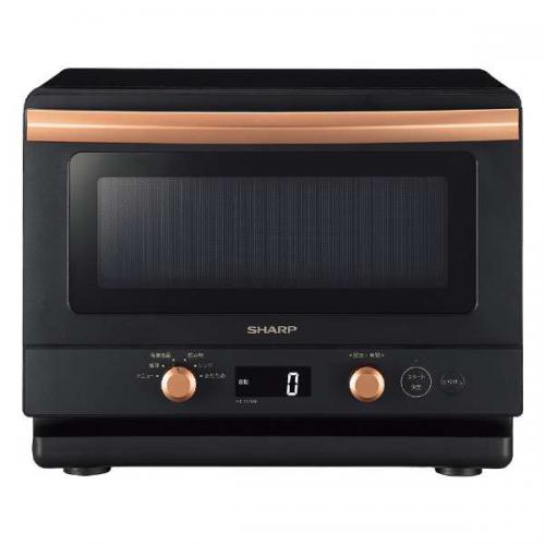 シャープ SHARP 単機能レンジ ワイドフラットタイプ 縦開き 18L ブラック RE-TD184-B