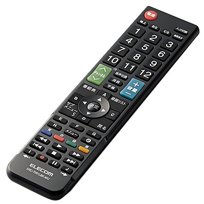 【SALE】エレコム ELECOM 12メーカー対応マルチテレビリモコンERC-TV01LBK-MU