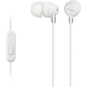 SONY カナル型イヤホン リモコン マイク付 ホワイト MDR-EX15APW ソニー