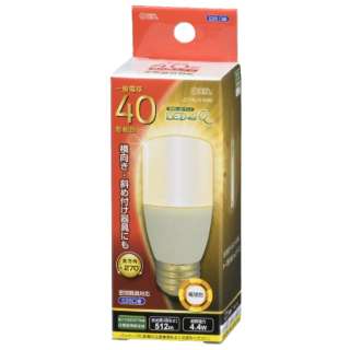 オーム電機 OHM LED電球 T形 E26 40形相当 LDT4L-GIG92