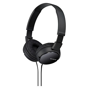 SONY 密閉型ヘッドホン 折りたたみ式 ブラック MDR-ZX110B ソニー