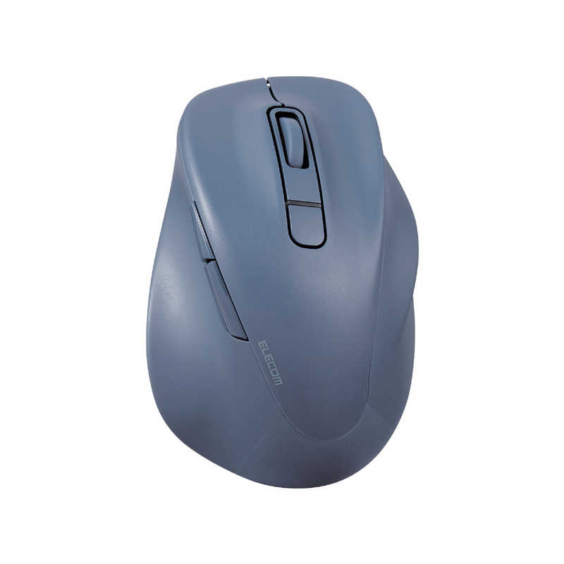 エレコム　ELECOM Bluetooth マウス 無線 静音 抗菌 5ボタン Lサイズ Windows Mac iPad 等対応 医師監修 EX-G ブルー M-XGL30BBSKCBU