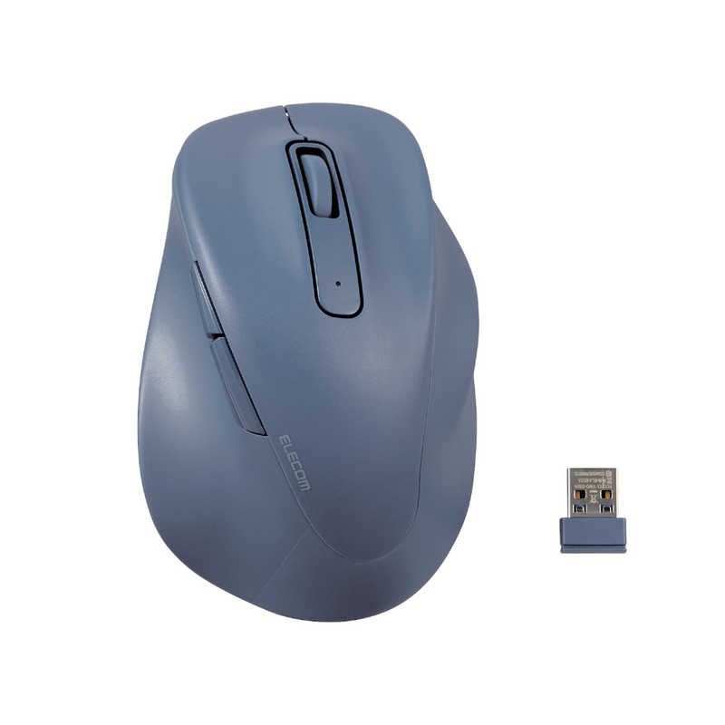 エレコム　ELECOM 静音 2.4GHz無線マウス EX-G5 ボタン Lサイズ M-XGL30DBSKCBU