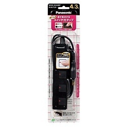 Panasonic 配線器具 ザ・タップ Z 4個口 3m ブラック WHS2534BP パナソニック