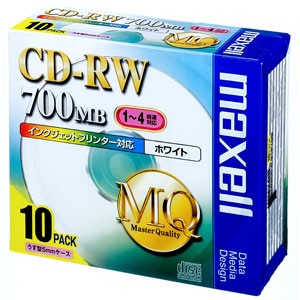 マクセル maxell 音楽用CD-R 80分 10枚　CDRW80PWS1P10S