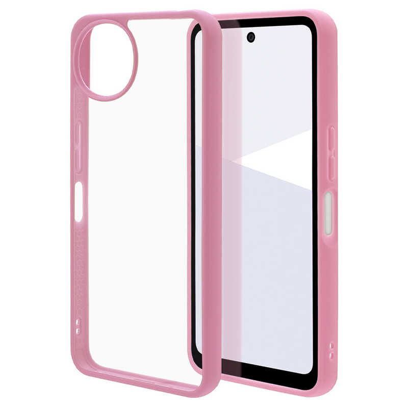 ラスタバナナ AQUOS wish5 FLEXGUARD TPU×PC ピンク×クリア 8818AW5HPPK