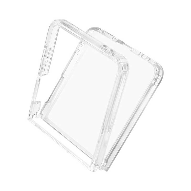 ラスタバナナ Galaxy Z Flip 7用ハイブリッドケース TPU×PC クリア 9157GZFL7HPCL