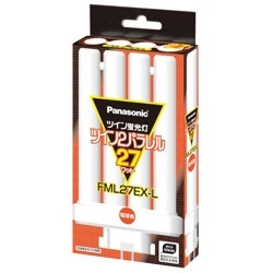 【SALE】Panasonic コンパクト蛍光灯 ツイン2パラレル 27形 電球色 FML27EXL パナソニック