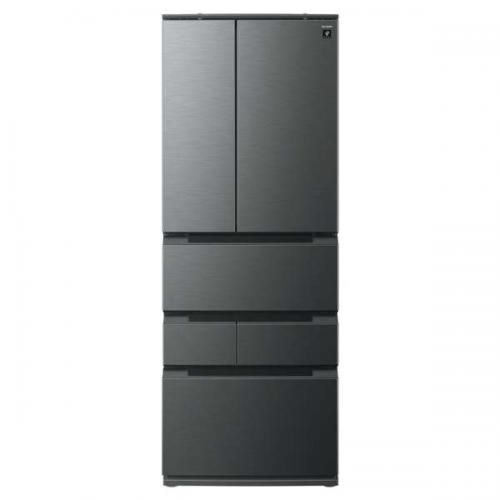 シャープ SHARP 冷蔵庫 505L 6ドア 観音開き ダスクダークメタル SJ-MF51P-H