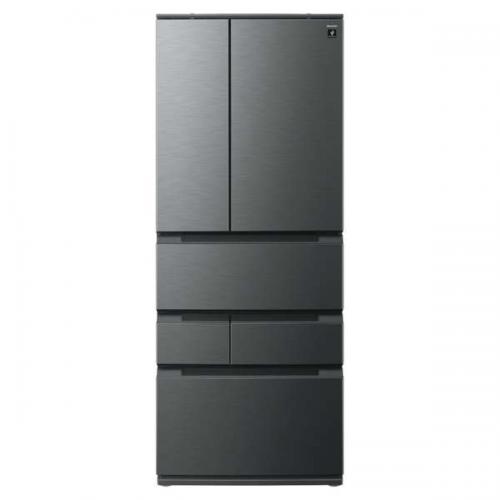 シャープ SHARP 冷蔵庫 545L 6ドア 観音開き ダスクダークメタル SJ-MF55P-H