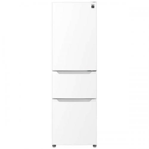 シャープ SHARP 冷蔵庫 317L 右開き 3ドア マットホワイト SJ-PT32P-W