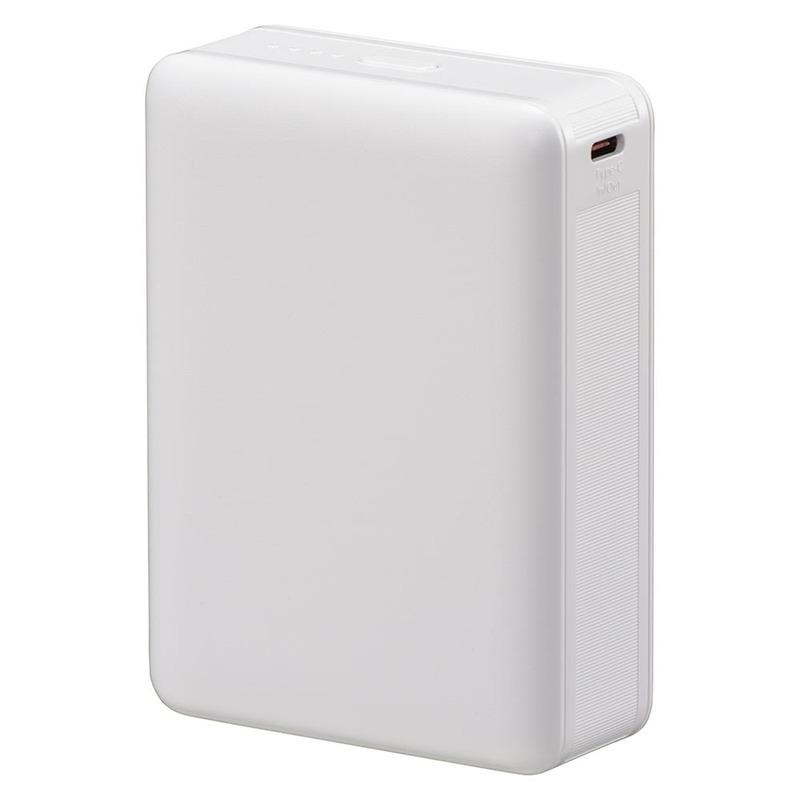 オーム電機 SmartComm モバイルバッテリー PD20W 20000mAh ホワイト SMP-PD200-W