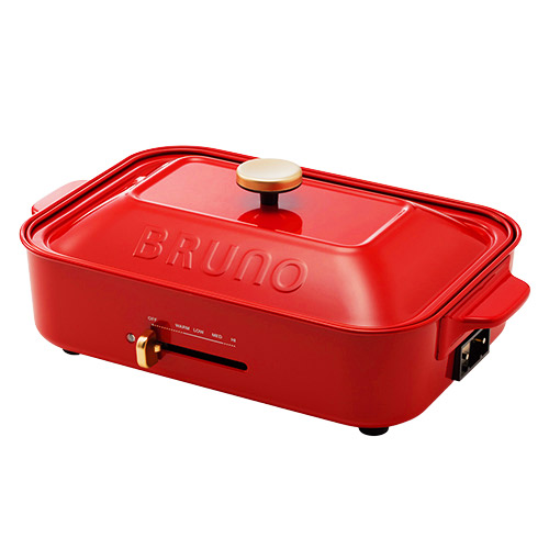 ブルーノ BRUNO コンパクトホットプレート BOE021-RD レッド