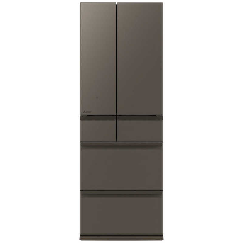 三菱 540L 6ドアノンフロン冷蔵庫 MZシリーズ 中だけひろびろ大容量 MZシリーズ グランドアンバーグレー MR-MZ54N-H(大型)