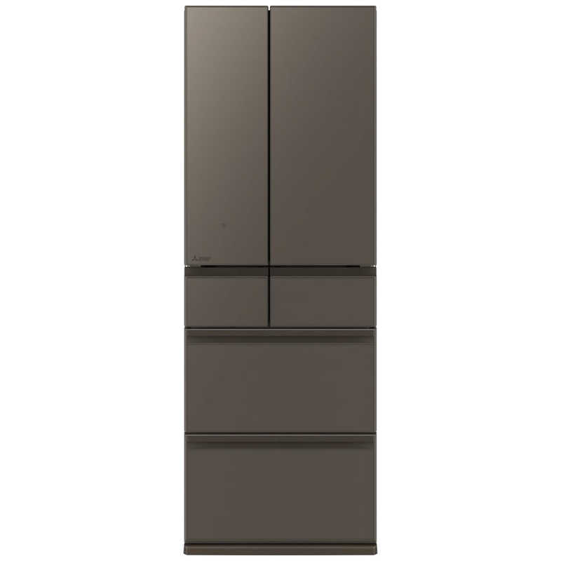 三菱 MITSUBISHI 547L 6ドアノンフロン冷蔵庫 WZシリーズ 中だけひろびろ大容量 WZシリーズ グランドアンバーグレー MR-WZ55N-H(大型)